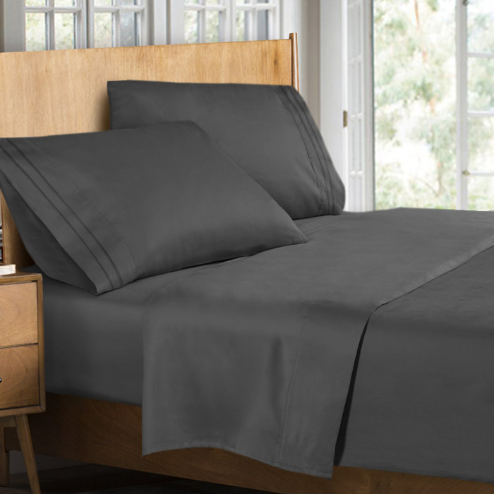 Clara Clark DoubleBrushed Microfiber Sheet Set & Reviews Wayfair